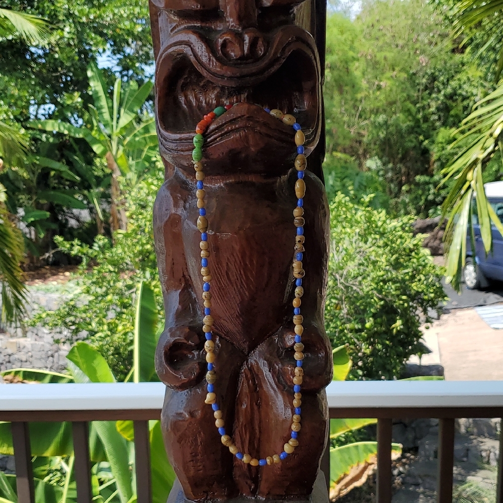 Unusual Glass Bead Necklace